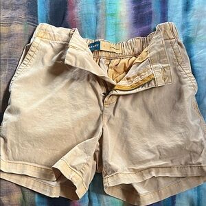 Old Navy Women’s Gold Flat-Front Cotton Shorts